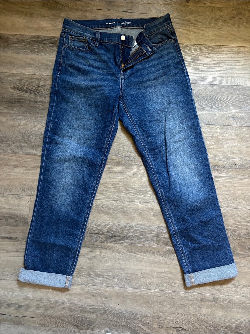 Old Navy Women’s Dark Wash Boyfriend Jeans